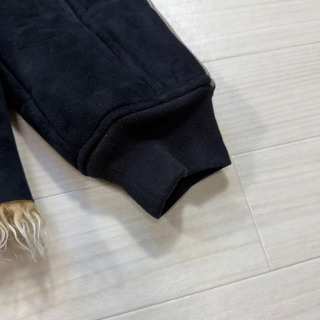 極希少 90s adidas long fur mouton jacket M