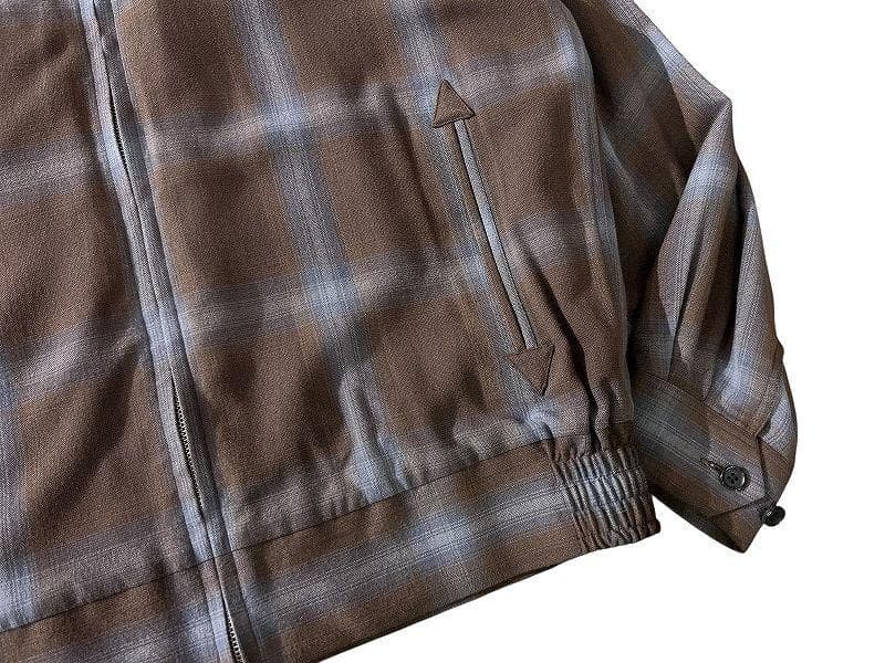 専用　XL 24SS ワコマリア 50s オンブレチェック レーヨン ジャケット