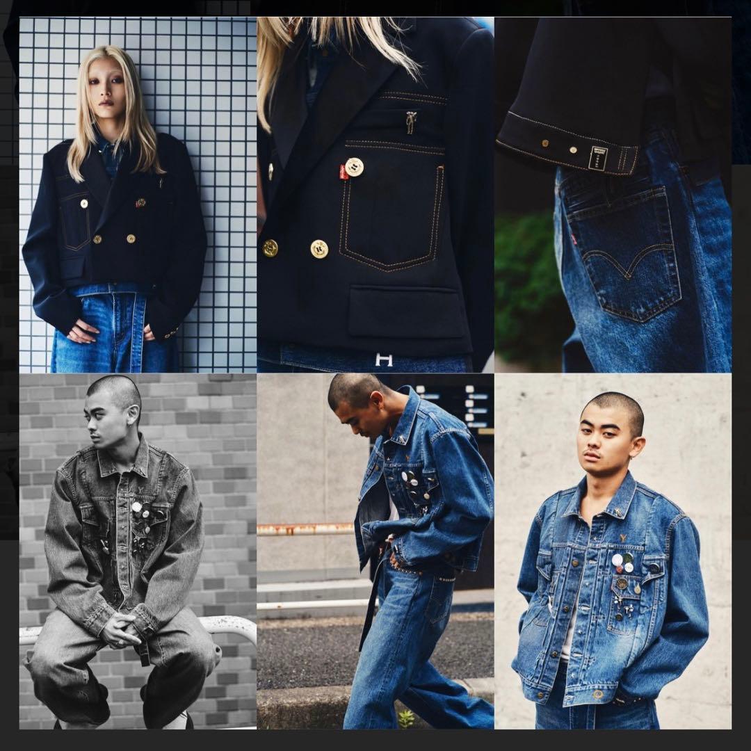 Levi’s sacai ピンズ 3種セット リーバイス サカイ シルバー