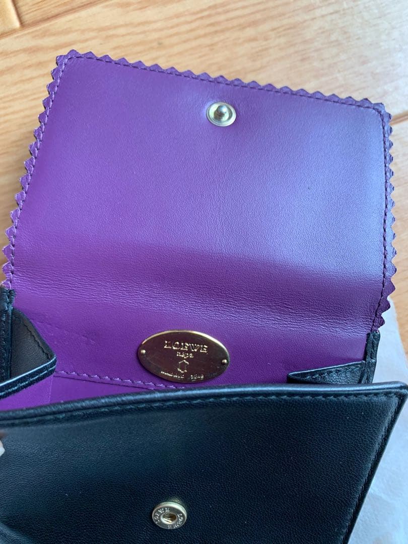 LOEWE ロエベ 2つ折り財布 ナッパレザー 美品