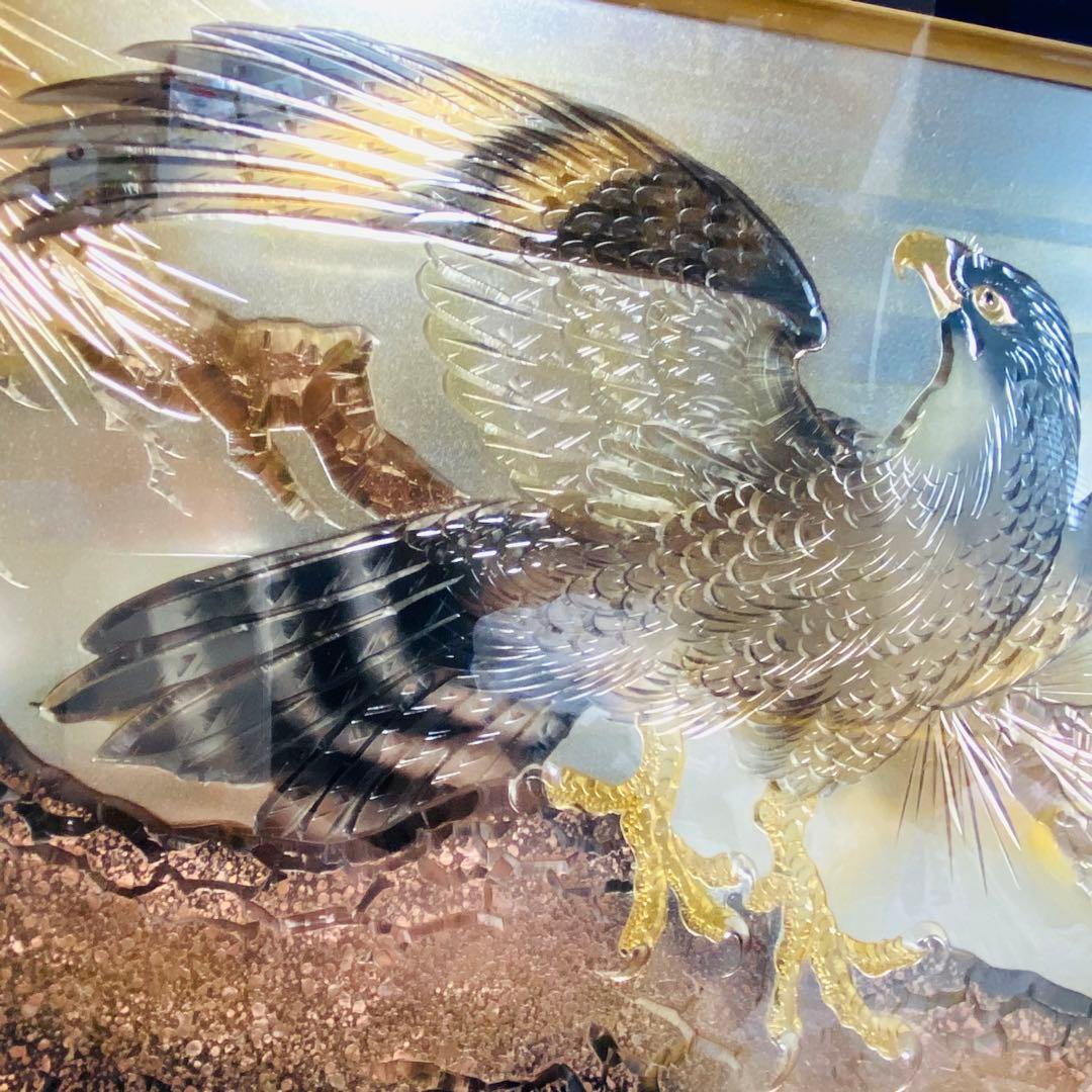 高岡銅器 松鷹 電鋳額