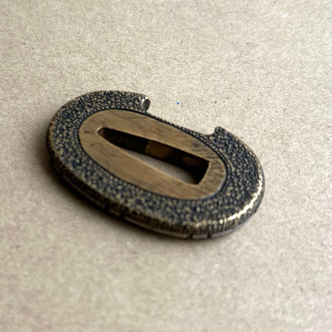 日本刀　大垣拵え　喰み出鐔　縁頭　3点