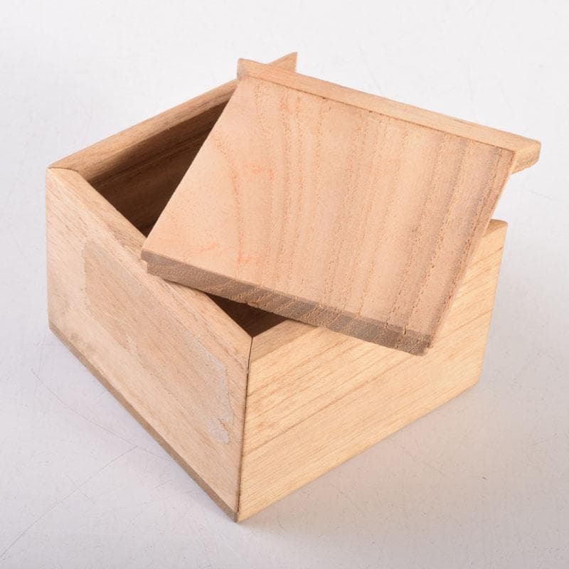 茶道具　木彫　桜　内金溜　香合　時代箱　V　8355