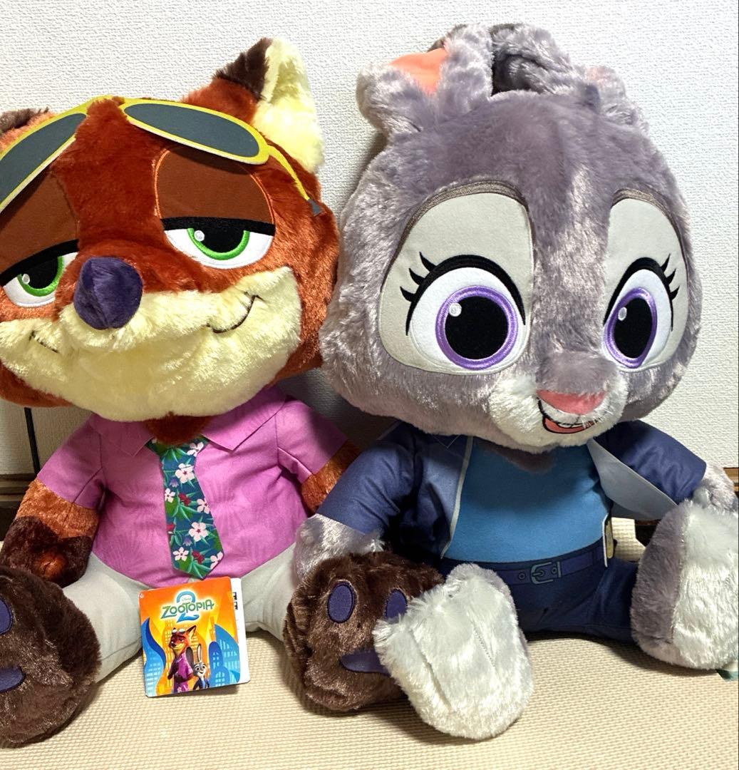 ズートピア2 スーパーラージぬいぐるみ ニック ジュディ - メルカリ