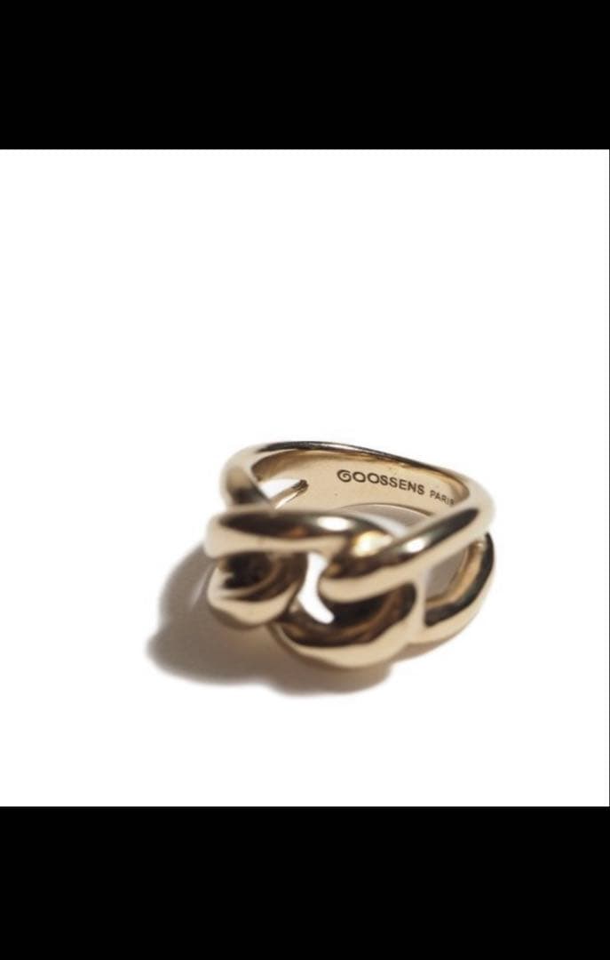 GOOSSENS PARIS グーセンスパリ チェーンデザインリング ゴールド