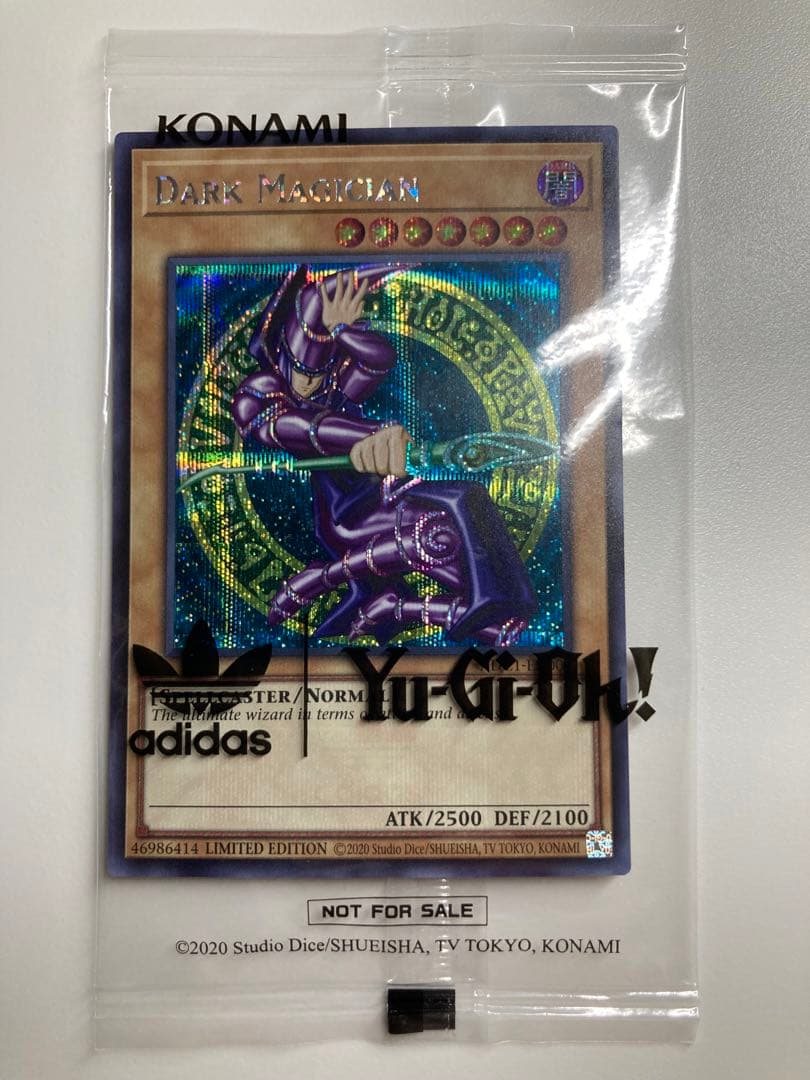 遊戯王 英語版 ブラックマジシャン ADIDAS シークレットレア 限定