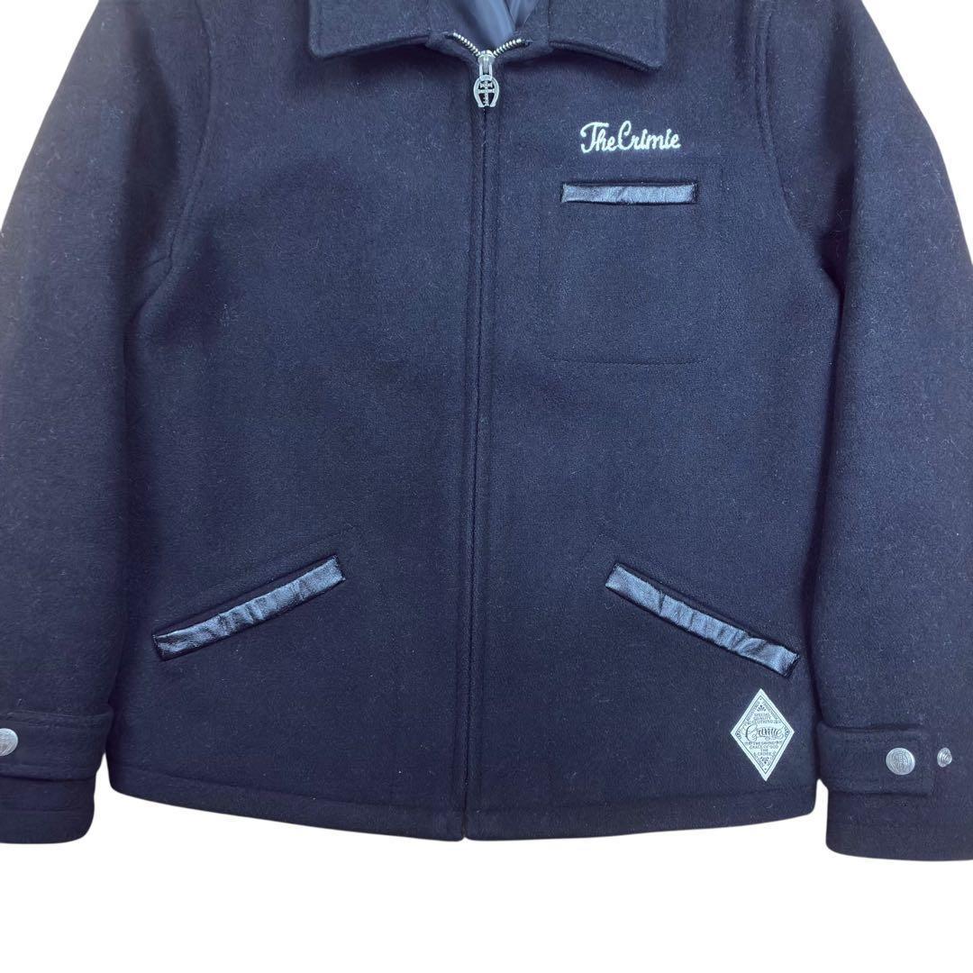 CRIMIE ウール スポーツ ジャケット ブルゾン ブラック M
