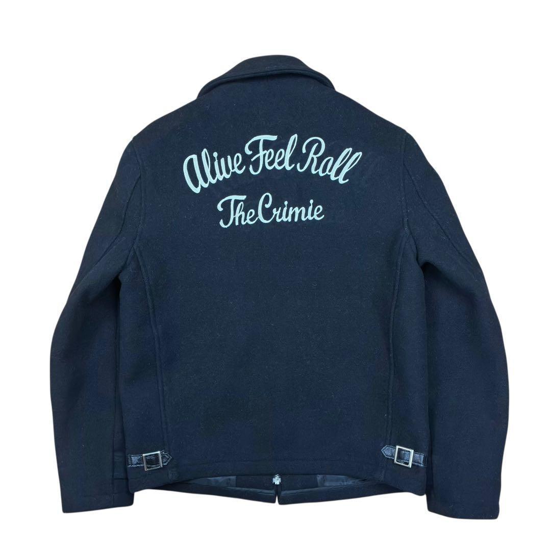 CRIMIE ウール スポーツ ジャケット ブルゾン ブラック M