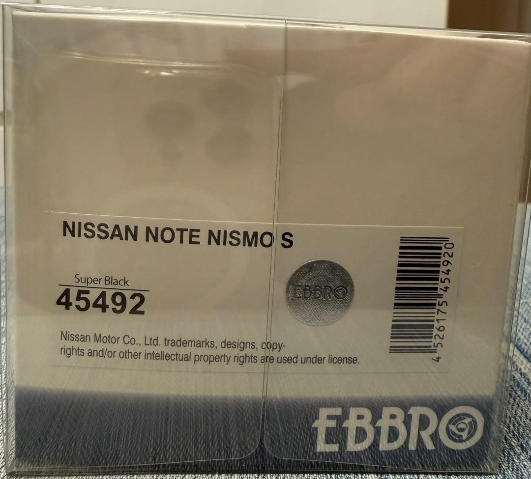 EBBRO 1/43 ニッサン　NOTE NISMO S Super Black