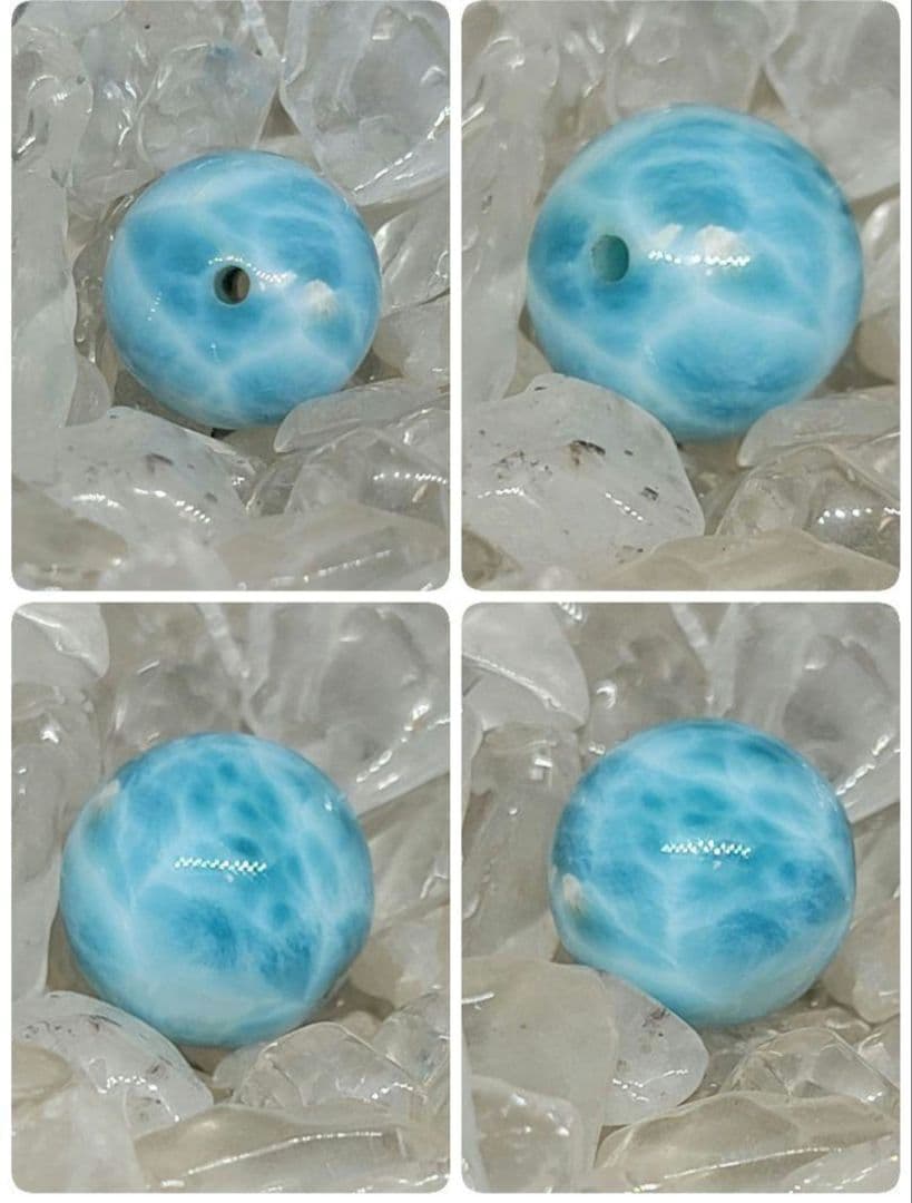 高品質★ ラリマー 約 11.5mm 粒売り ①