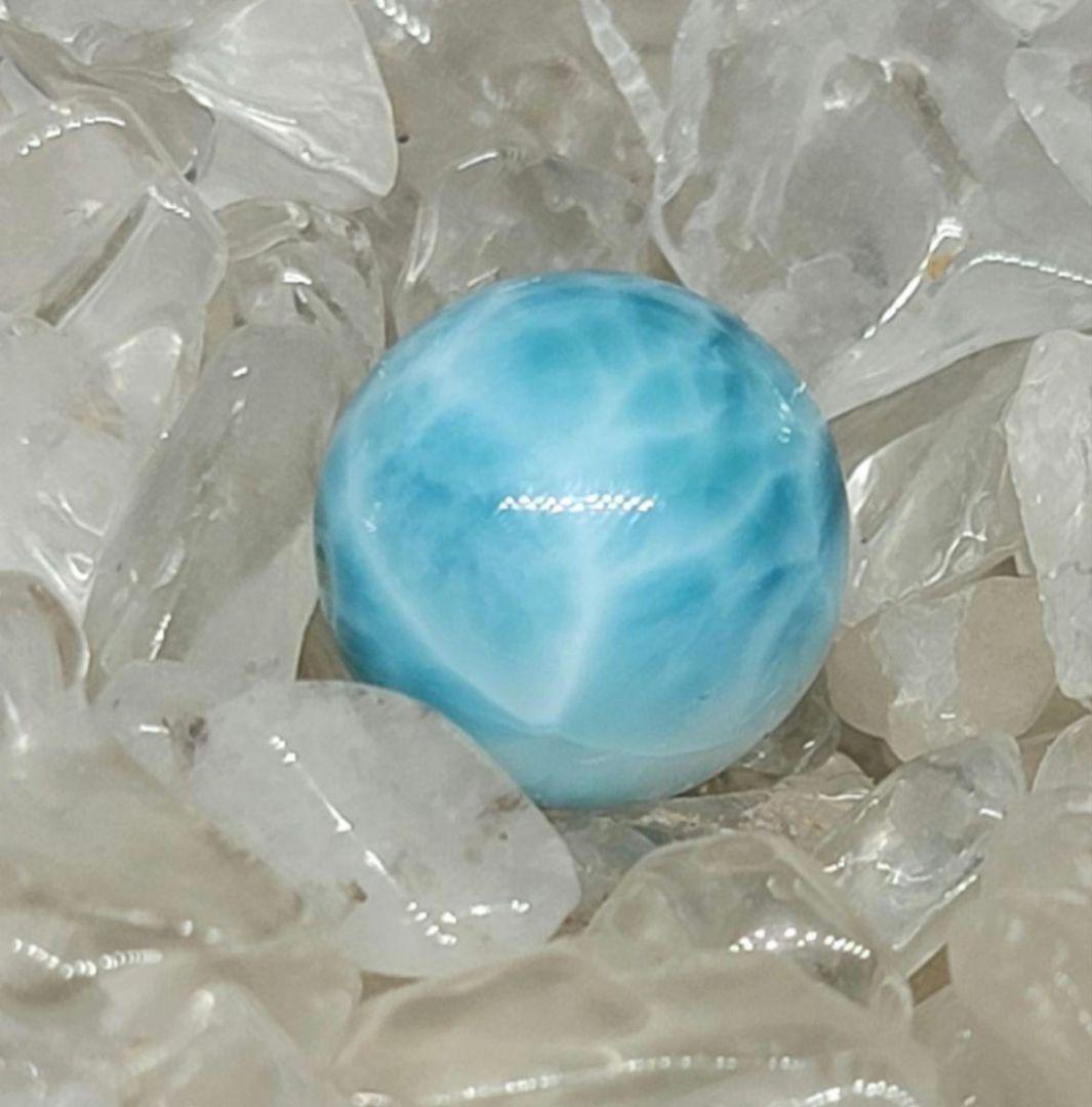 高品質★ ラリマー 約 11.5mm 粒売り ①