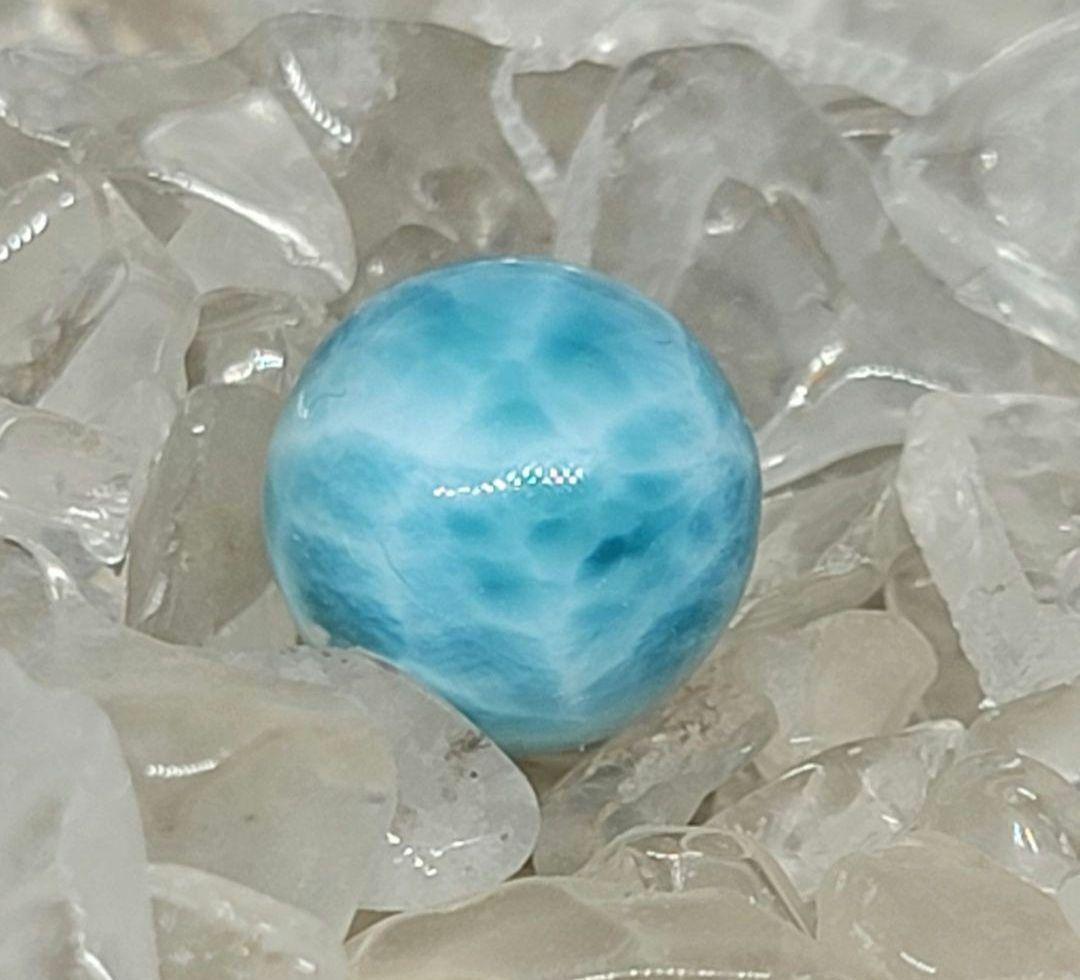 高品質★ ラリマー 約 11.5mm 粒売り ①