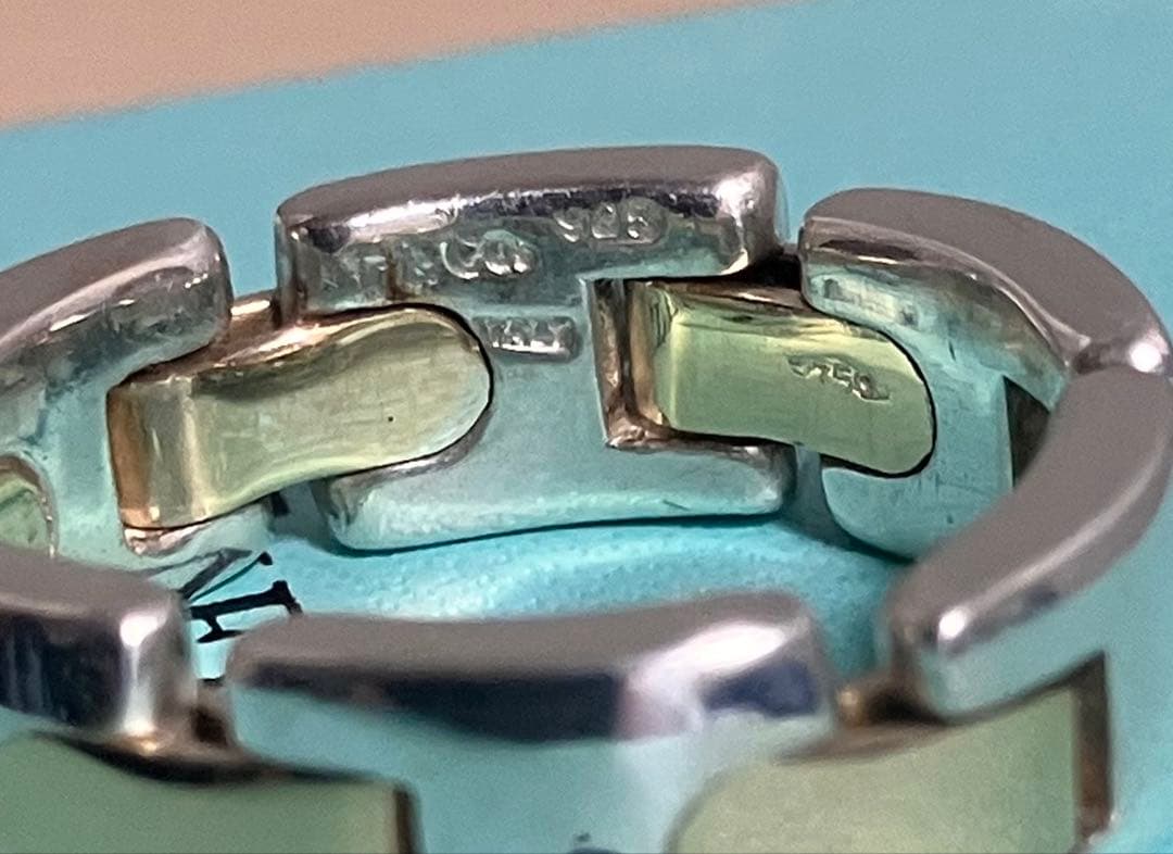 美品　オールドティファニー　Hリング