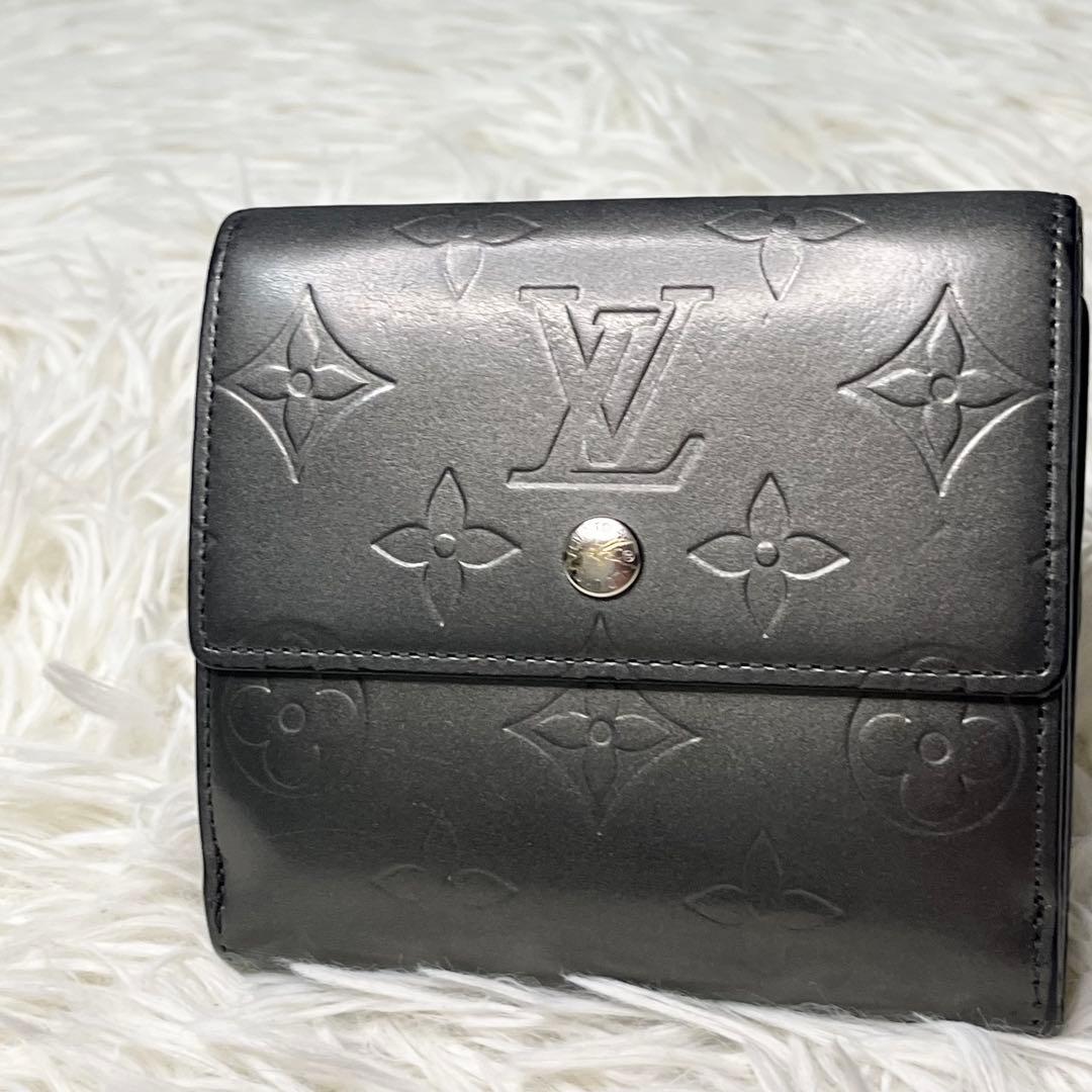 LOUIS VUITTON モノグラムマット　三つ折り財布【美品】