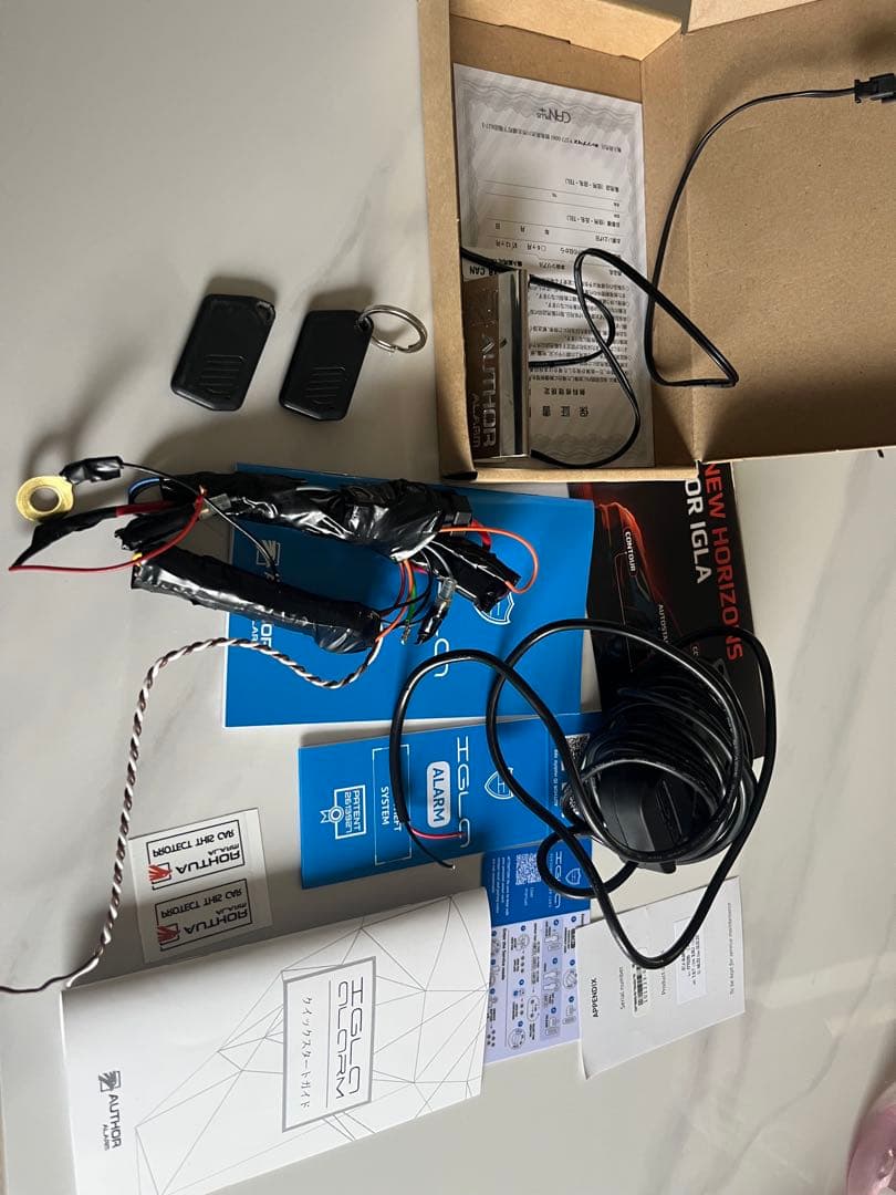 最終　値下げオーサーイグラアラームステンレススキャナーセット防盗アラームシステム