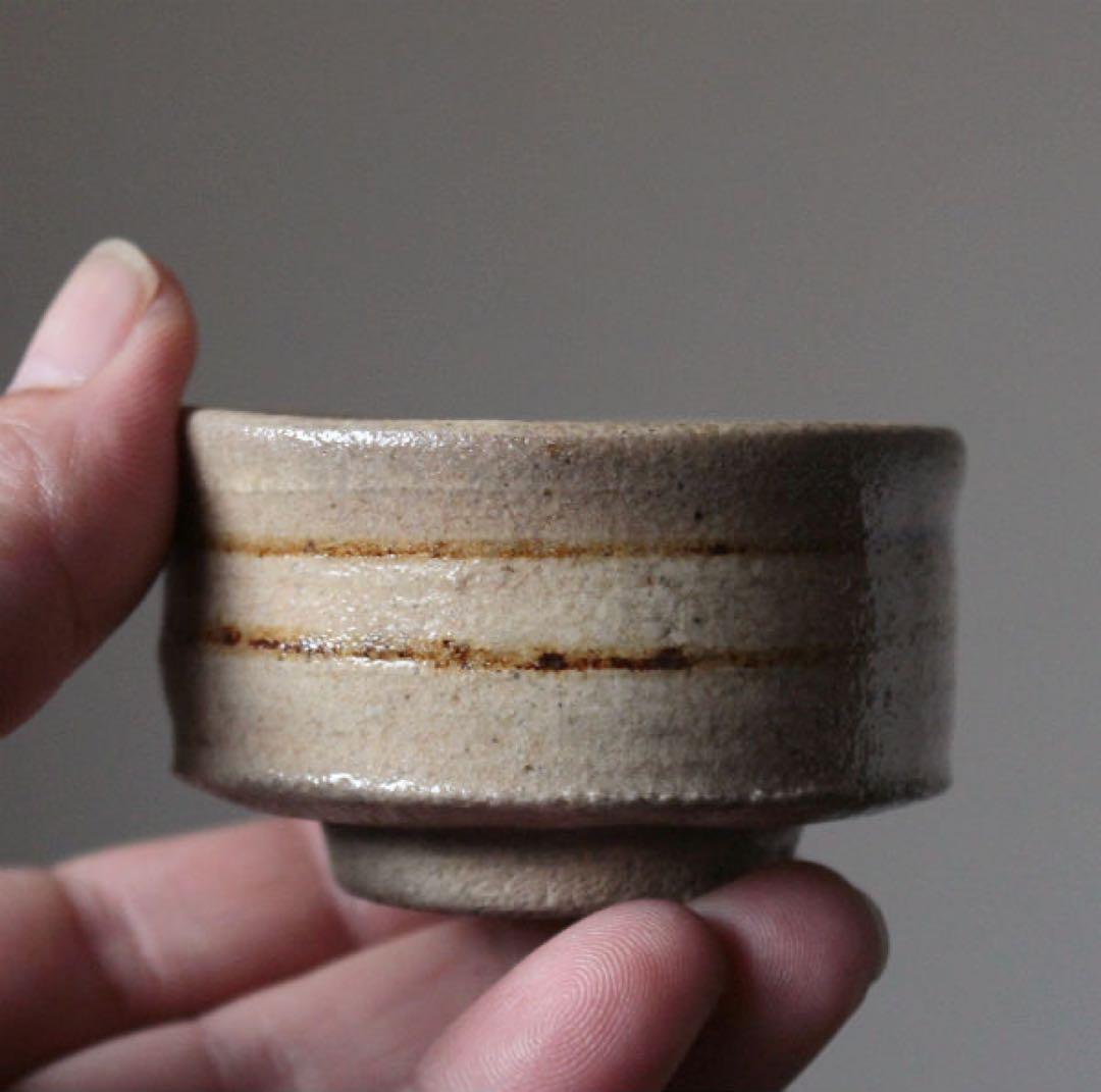 輪線文 桶盃 半筒盃 盃 ぐい呑み ちょこ 酒器 古美術 古道具 アンティーク