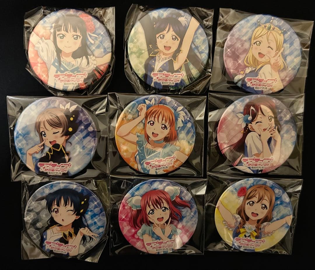 ラブライブ！ Aqours 4th ライブ ガチャ 缶バッジ 9人セット - メルカリ