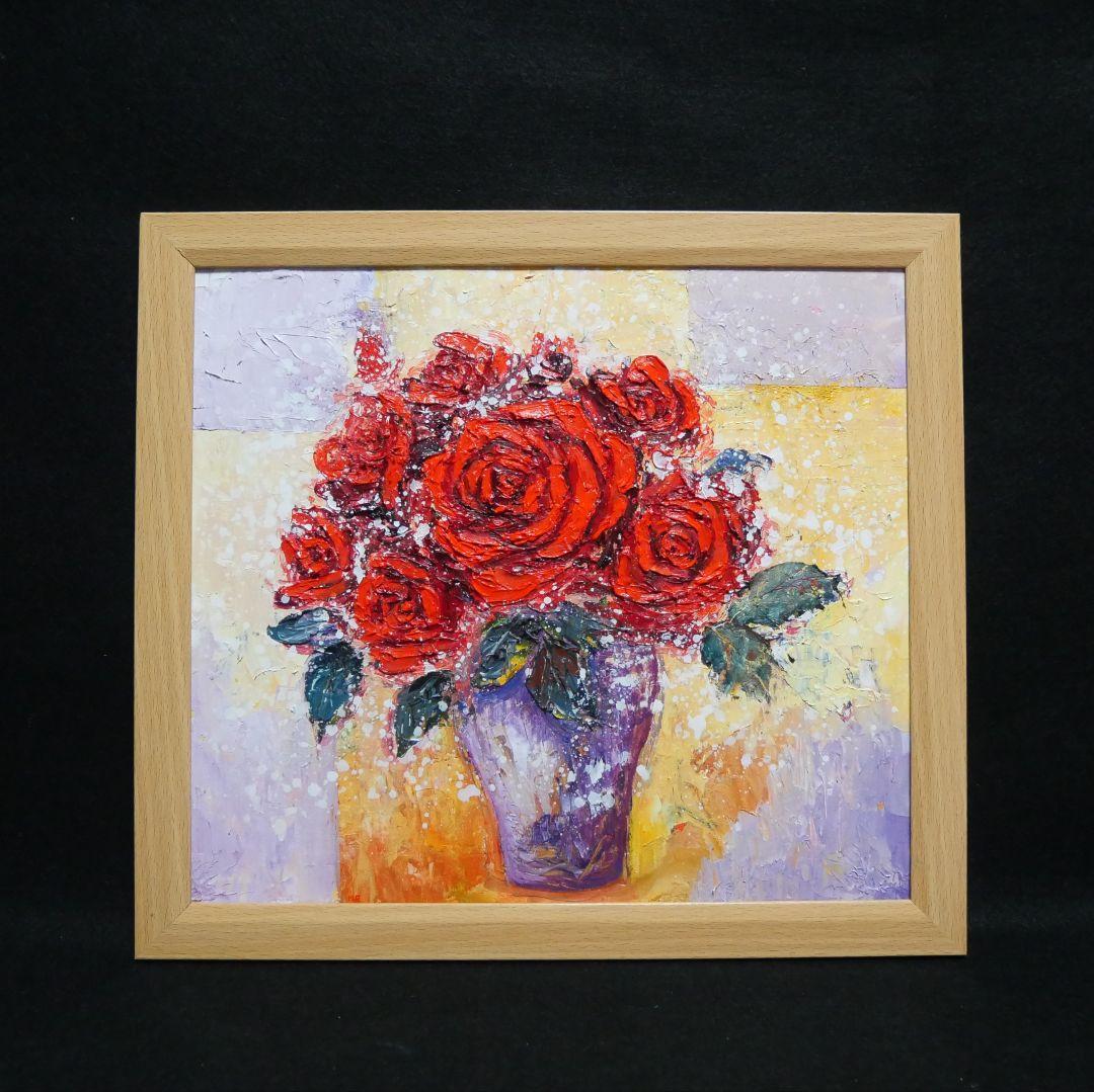 油絵 油彩 油彩画 絵 絵画 【Rose】