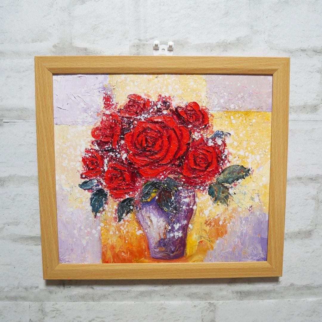 油絵 油彩 油彩画 絵 絵画 【Rose】