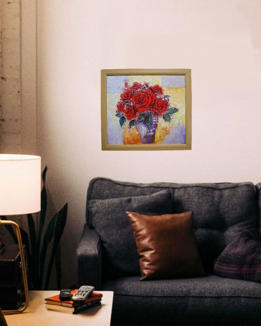 油絵 油彩 油彩画 絵 絵画 【Rose】