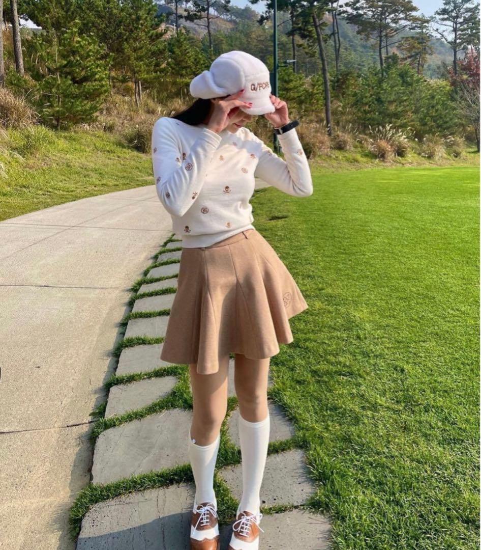 ゴルフ ジーフォア G/FORE ウェア スカート（ベージュ）Mサイズ