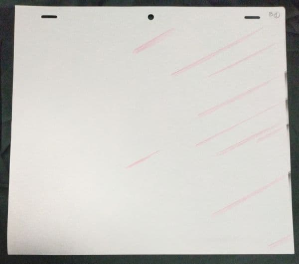 ドラゴンボールGT トランクス 背景付きセル画 動画 タイムシート付き