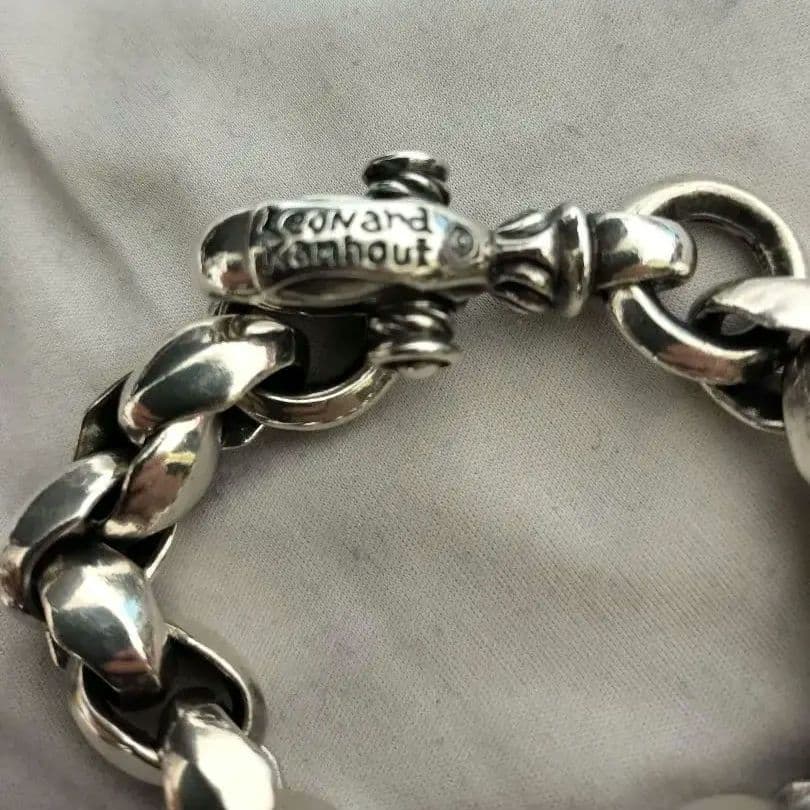 Leonard Kamhout シルクリンクブレスレット プレーンサークル