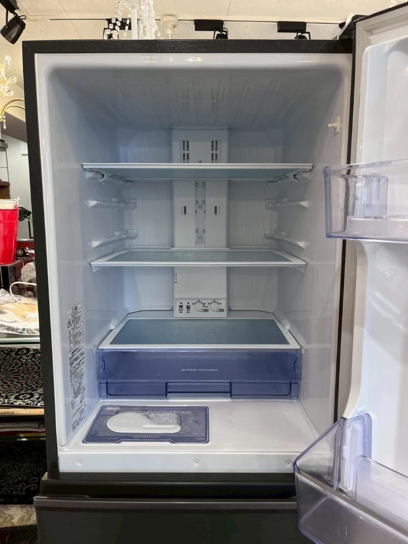 【美品】三菱 MR-CX27F-H ノンフロン 冷凍 冷蔵庫 272L 3ドア