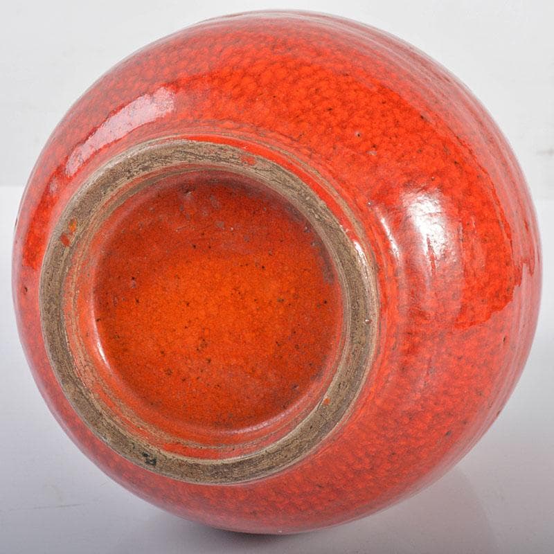 中国　宣窯　紅釉　瓢形　壷　時代箱付　V　R4246