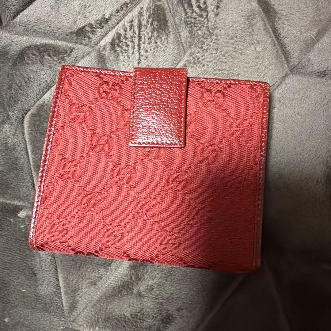 GUCCI 二つ折り財布 レッド