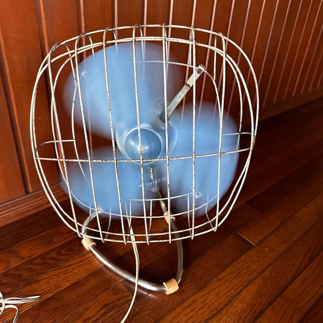 昭和レトロ　扇風機　富士電機　サイレントファン　角形　四角　希少　稼働します