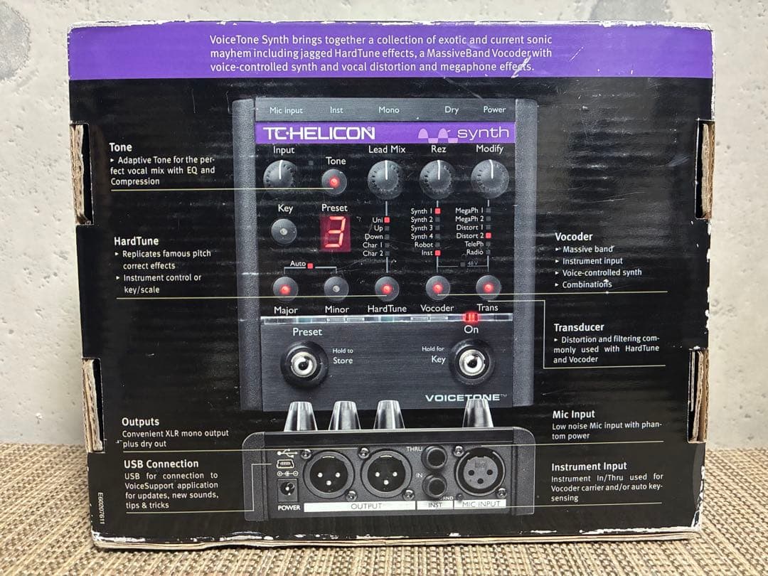 TC-HELICON Voicetone Synth ボーカルエフェクター