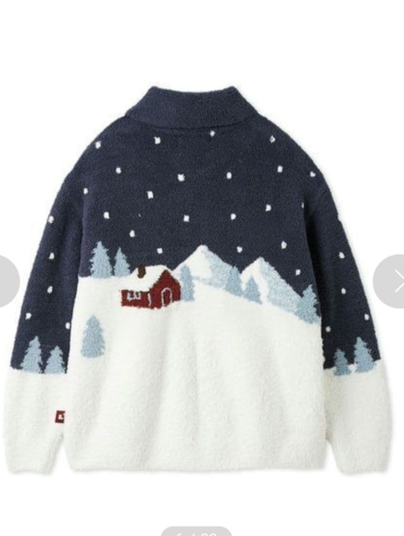 ジェラートピケ Holiday スキーベアジャガードカーディガン 新品未着用