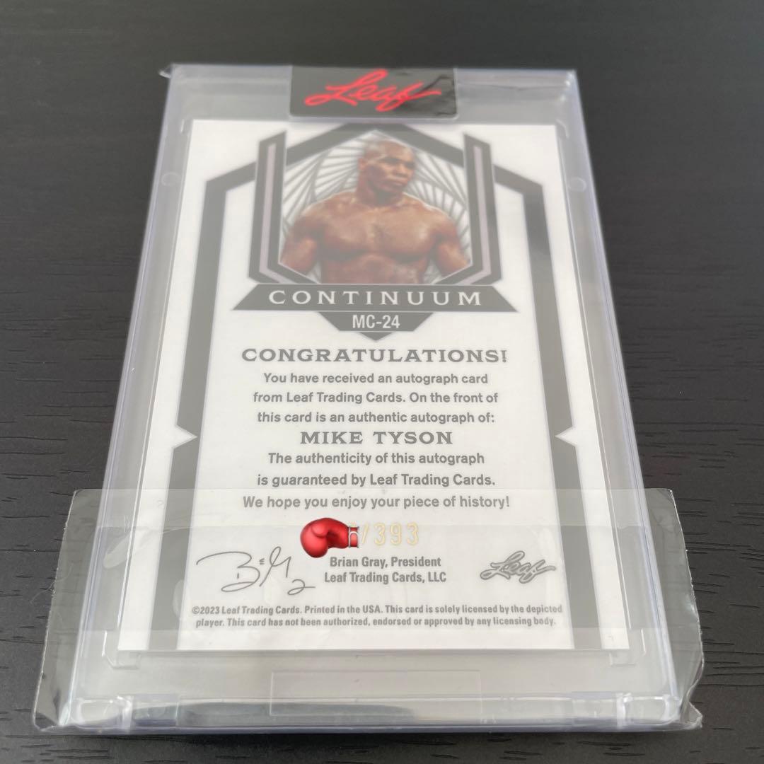mike tyson マイク タイソン 直筆サインカード 世界393枚限定 - その他