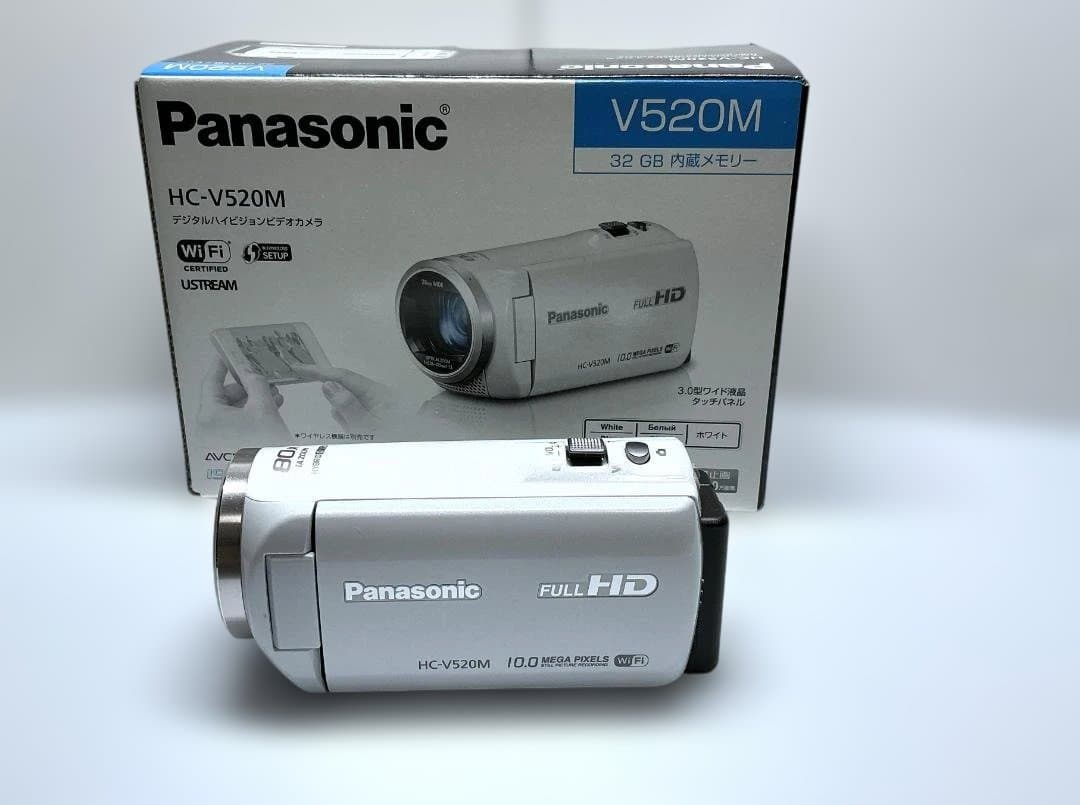 【美品】Panasonic HC-V520M ビデオカメラ＋ソフトケース付き