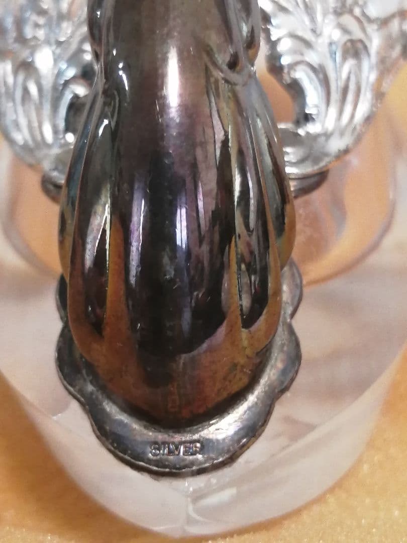 銀 シルバー silver 白鳥 スワン 小物入れ