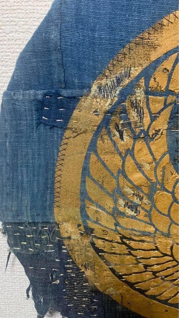 襤褸 アート 絵画 刺子 インディゴ 家紋 boro 刺し子 インディゴ ボロ