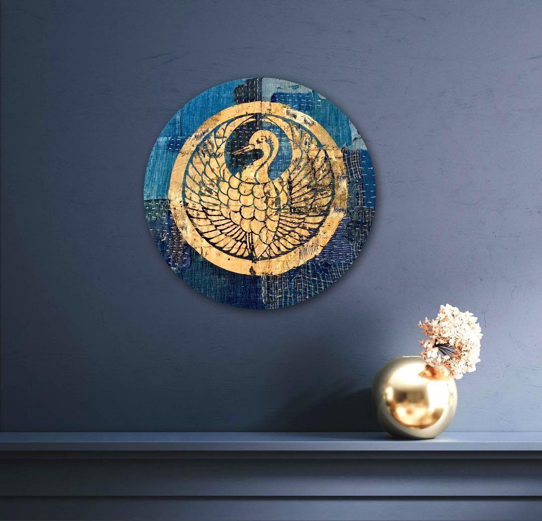 襤褸 アート 絵画 刺子 インディゴ 家紋 boro 刺し子 インディゴ ボロ