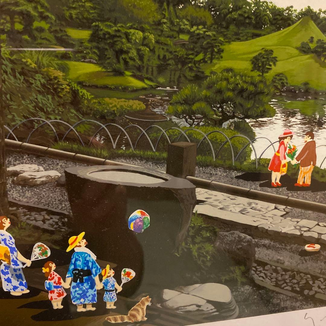 ヒロヤマガタ シルクスクリーン 1999 水前寺公園 日本のエッセンス
