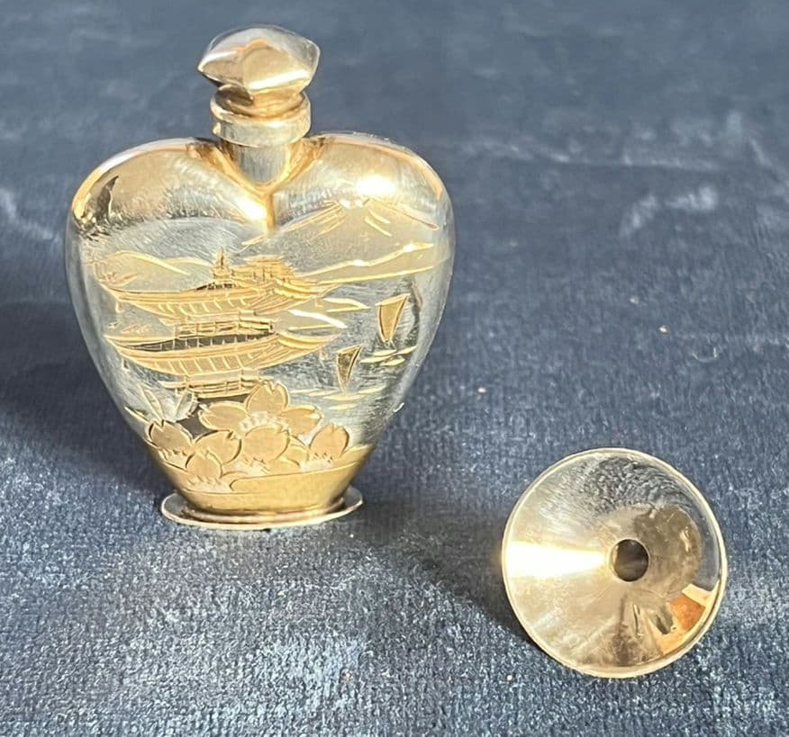 SILVER950純銀シルバーアトマイザー香水入れミニ漏斗付き