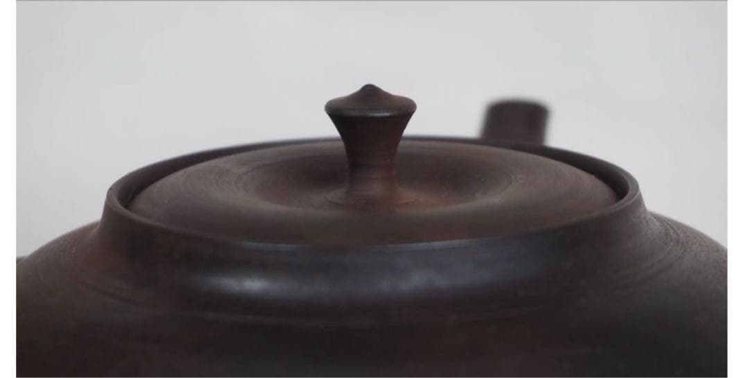 送料無料　常滑名工 水野陽景作 窯変朱泥急須　薄胎重さ145ｇ　煎茶道具