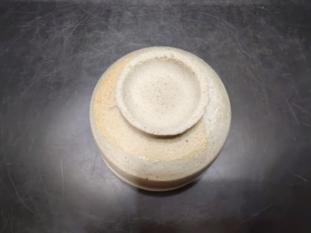 十三代太郎右衛門造 斑唐津茶碗 共箱 本人作