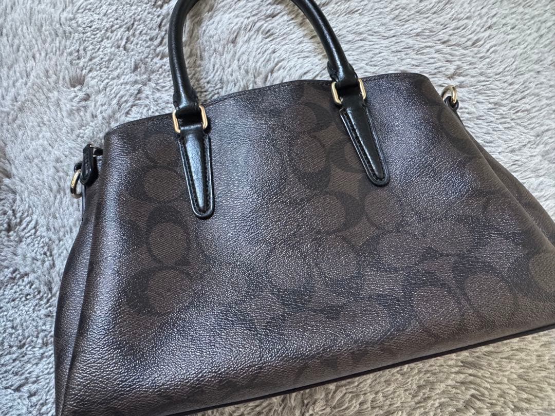 Coach ダークブラウン ハンドバッグ
