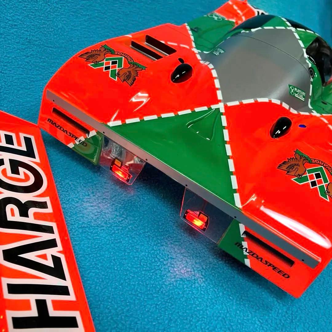 タミヤ RCカーボディ & タイヤ、ホイール　マツダ 787B 塗装ミスあり