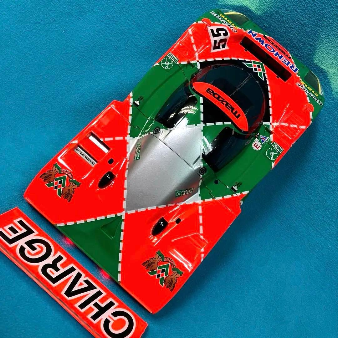 タミヤ RCカーボディ & タイヤ、ホイール　マツダ 787B 塗装ミスあり