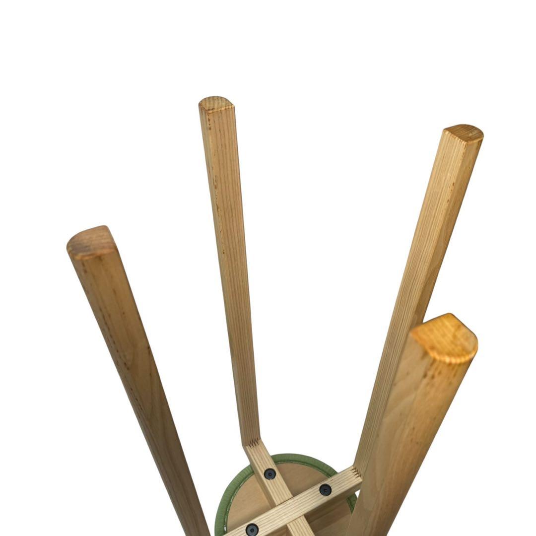 美品　匠工芸 マッシュルームスツール　Sサイズ　ライトグリーン