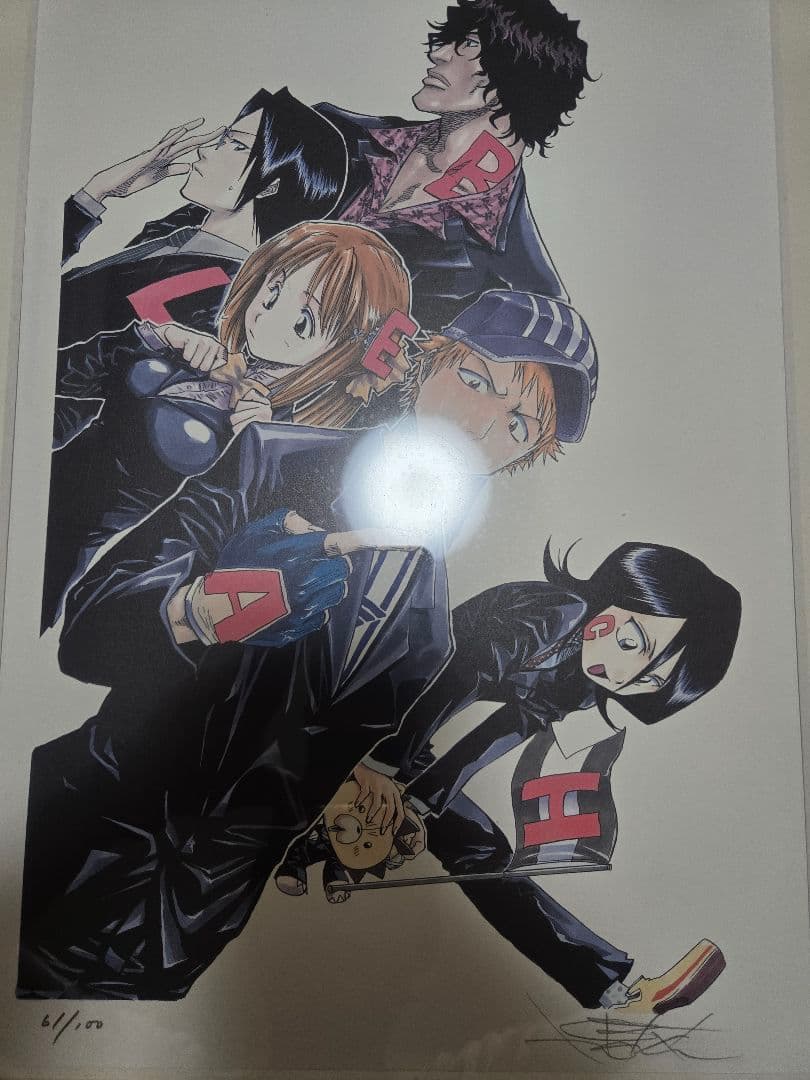 BLEACH　直筆サイン入りリトグラフ