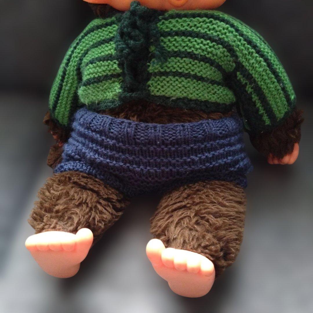 当時物昭和レトロセキグチ大きなモンチッチストライプセーターぬいぐるみ