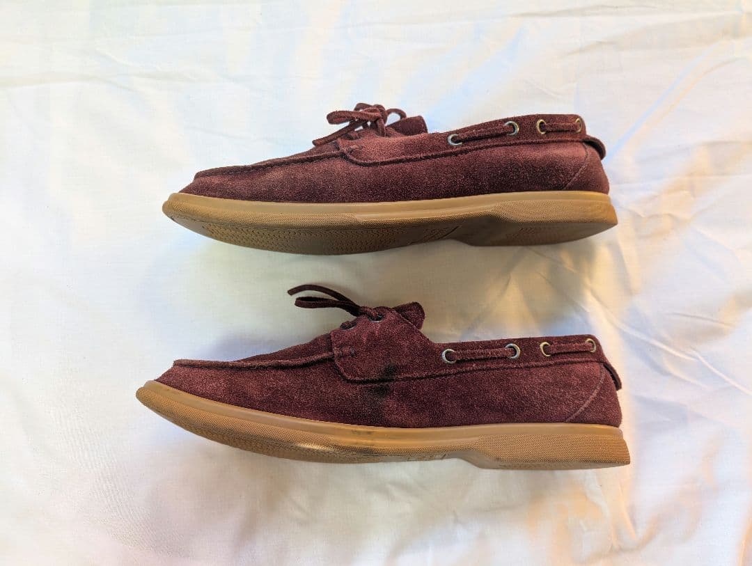 ブルネロクチネリ スエード シューズ バーガンディ 42.5 付属品あり