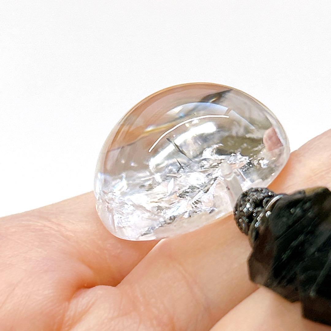 クォーツインクォーツとブラックテルマリンルチル　フリーフォーム